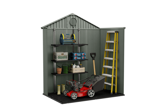 Darwin Shed 6x4ft Double Door - Green